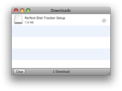 Downloading the Perfect Diet Tracker for Mac OS X