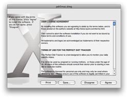 Review the OS X user license agreement