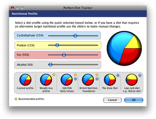 cant print perfect diet tracker reports