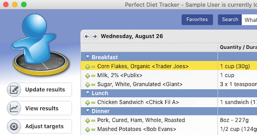 perfect diet tracker review