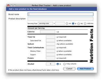 Add a new product to the database, quick and easy using forms the adapt to your location. (US & Canada)