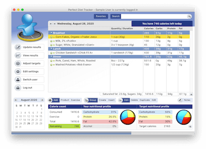 Keep a food & exercise diary. Let the software count the calories for you.